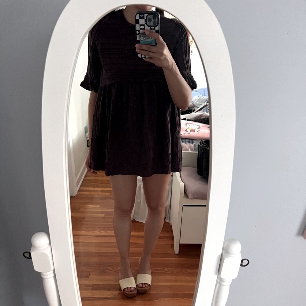 Excellent Free people short dress/ tunic short sleeves 
Size S
